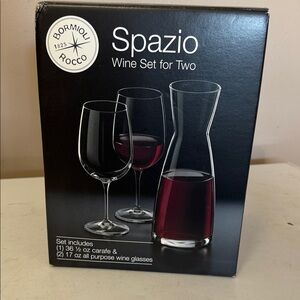 Spazio Wine Set for Two - Black